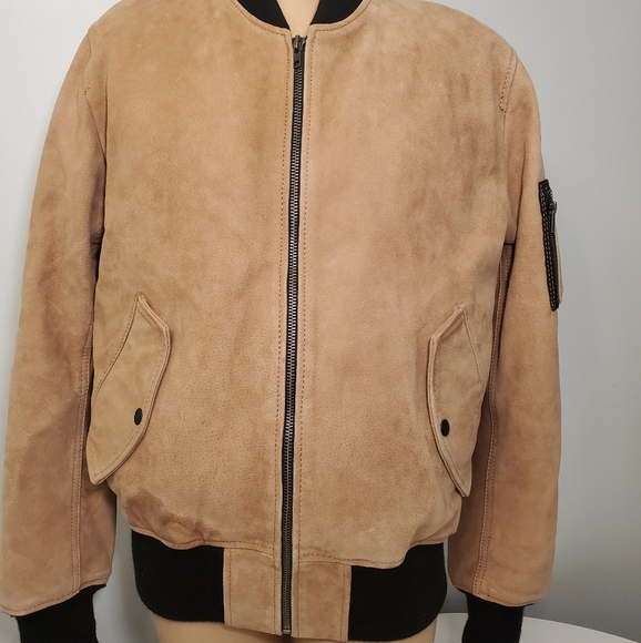 🔥2xHost Pick🔥Understated Leather Brand Tan Leather Men's Jacket - Picture 2 of 8